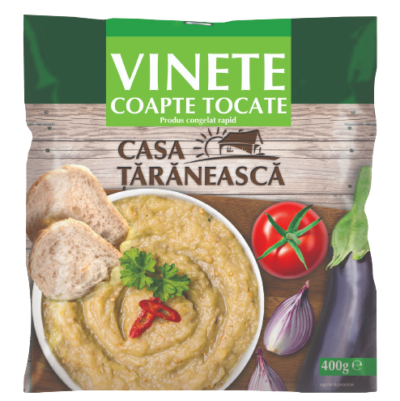 Roasted chopped eggplants