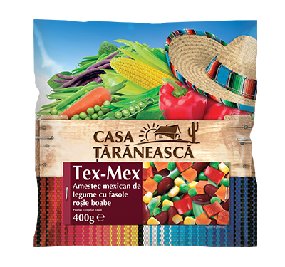Tex-Mex Amestec Mexican de legume cu fasole rosie boabe