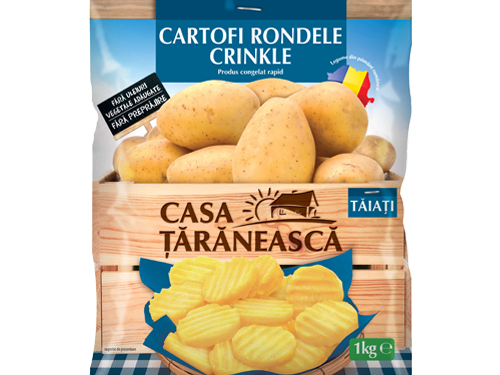 Cartofi Rondele Crinkle