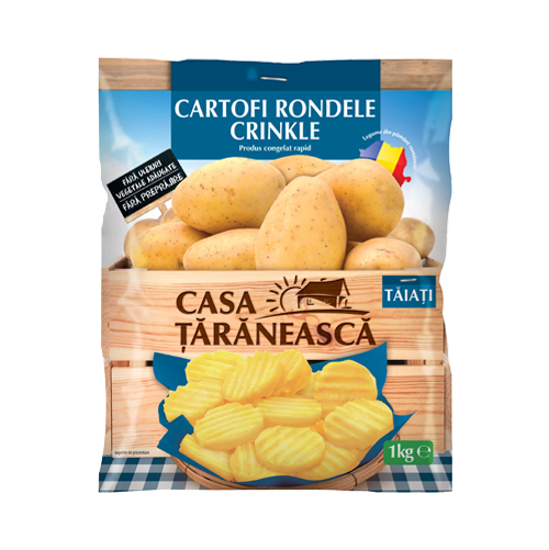 Cartofi Rondele Crinkle