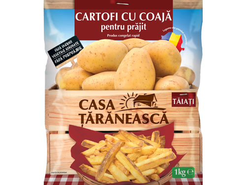 Cartofi cu coaja, pentru prajit