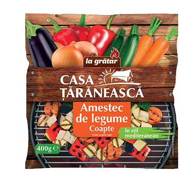 Amestec de legume coapte, la grătar, în stil mediteranean