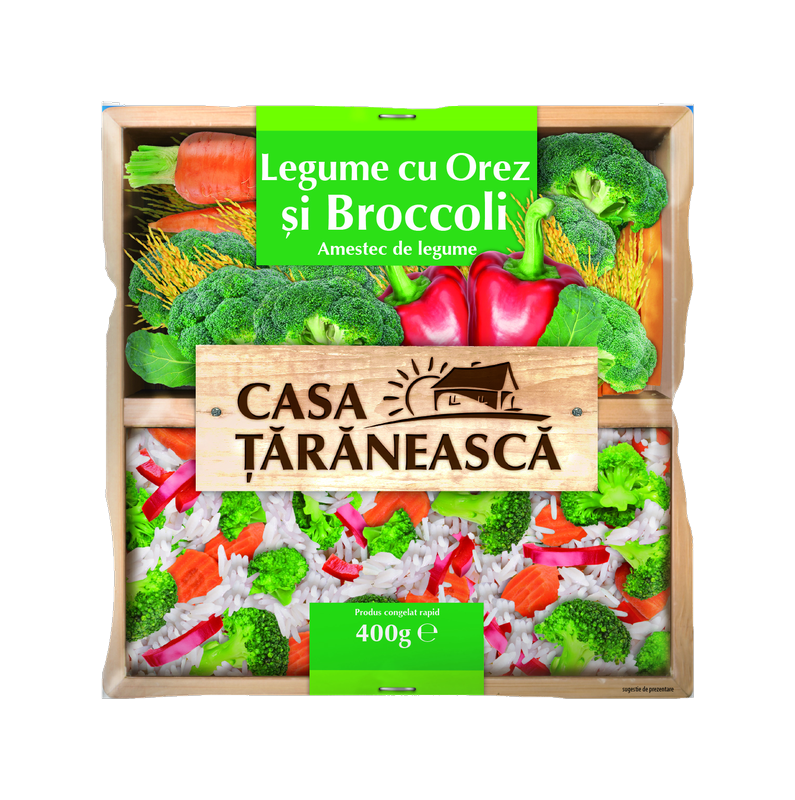 Amestec de legume cu orez şi Broccoli