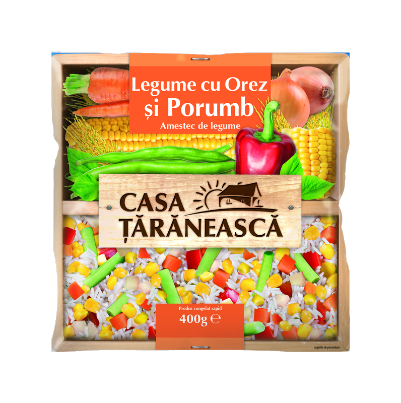 Amestec de legume cu orez şi Porumb