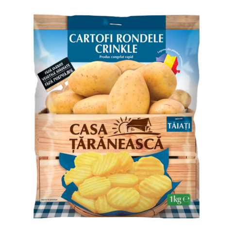 Crinkle-cut potatoes