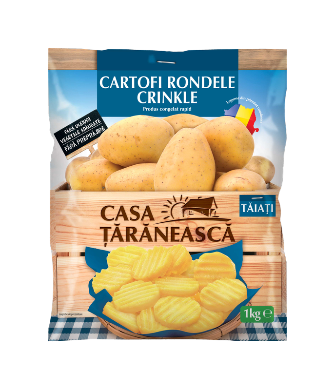 Cartofi Rondele Crinkle