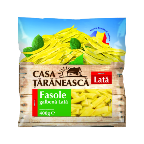Flat yellow beans, cut