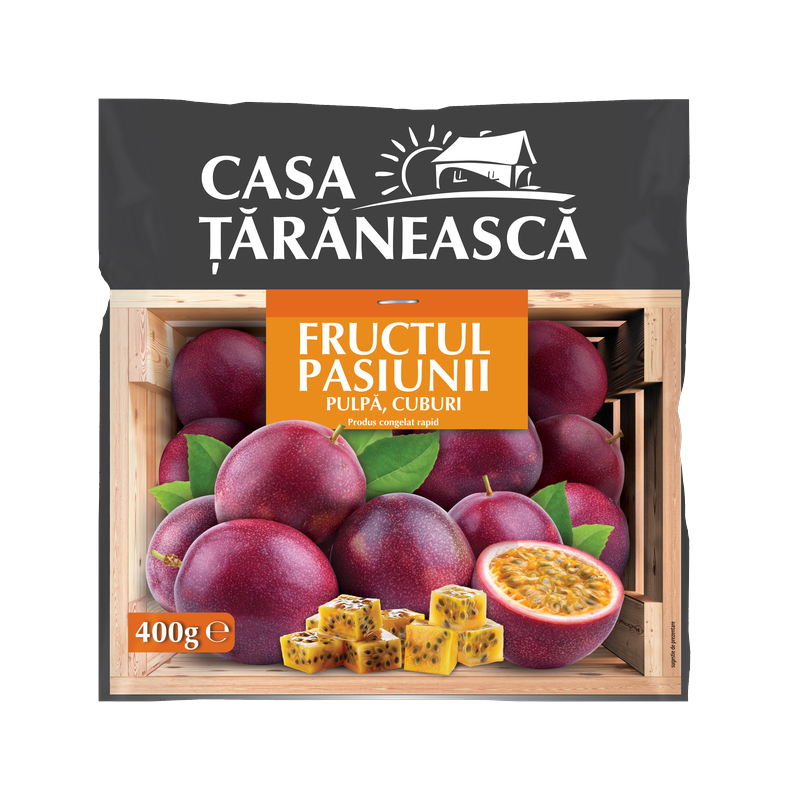 Fructul Pasiunii, pulpă, cuburi