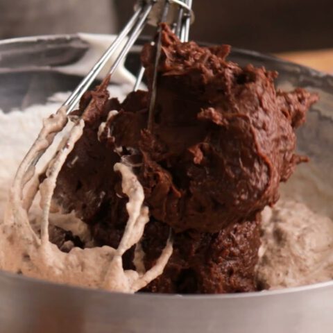 Chocolate mousse with forest fruits