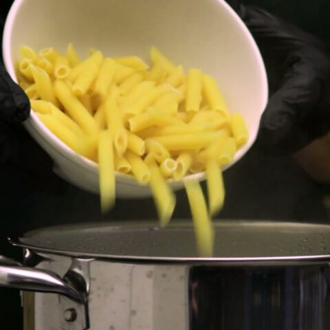 Pasta with broccoli and Parmesan