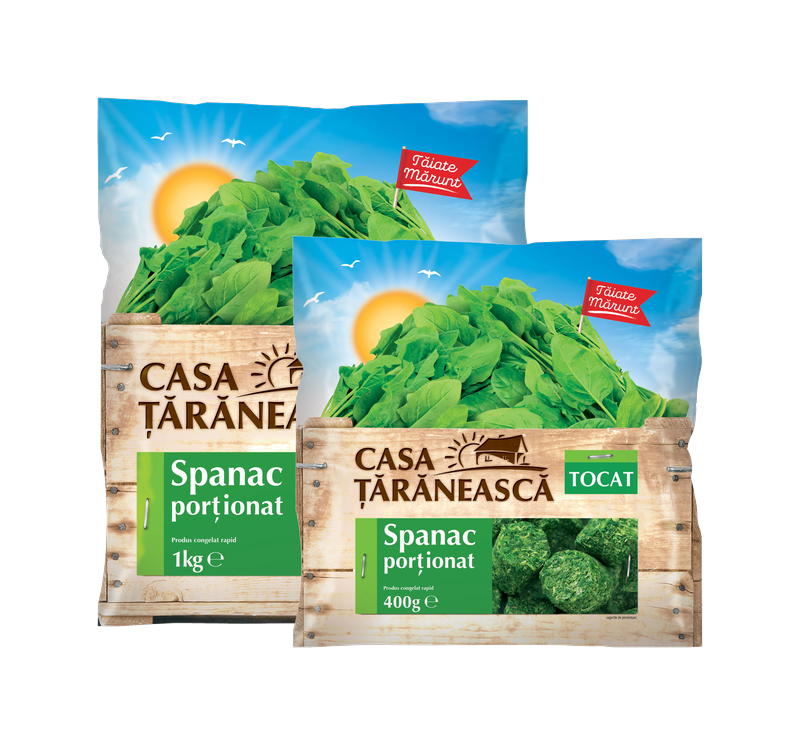 Spanac porționat Tocat